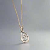 Gratitude Pendant - Yellow Gold - Doyle Design Dublin